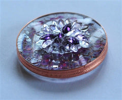 Saint Germain Violet Flame Disc - Opens 7th Charka, Assists Crown Chakra & Third Eye, Transmutes Negative Energy, Assists in Raising Vibration, Opens the Door to Higher Realms, Amplifies Communication with Guides