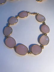 Pink Chalcedony Bracelet Attract LOVE, restores trust and harmony in relationships, encouraging unconditional love,  purifies and opens the heart at all levels to promote love
